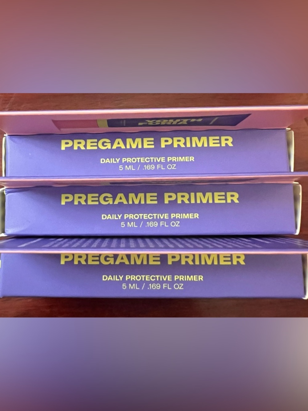 3x Youth Foria Pregame Protective Primer - New in box~ 5ml each ** 15ml total